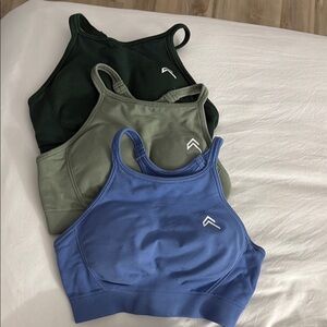 Ever Green, Sage & Light Denim Sports Bras